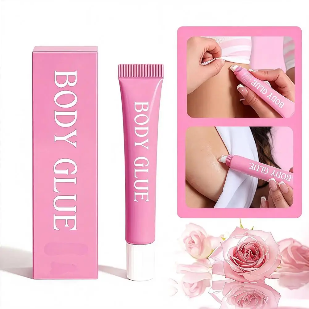 Skin Safe Anti Slip Glue Clothing Body Adhesive 20ml Body Adhesive Glue for Clothes Sweat-proof Skin Adhesive for Strapless