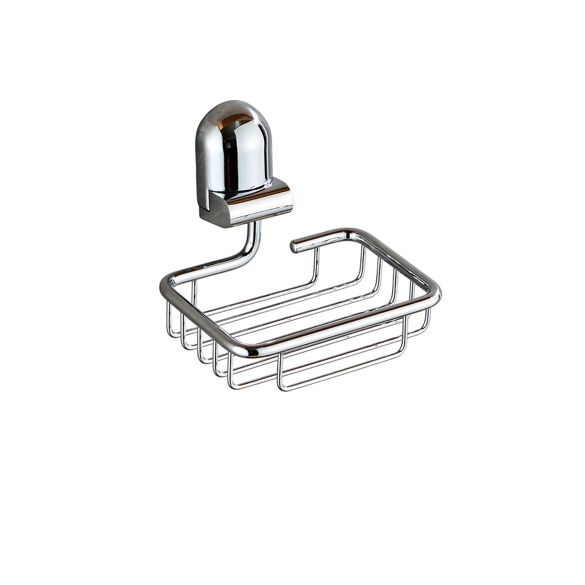 Perforated Installation - Bathroom Wall Soap Holder, Stainless Steel Soap Dish, Suitable for Bathroom Shower Soap Holder, Soap Tray Sponge Holder, Square, Chrome-Plated