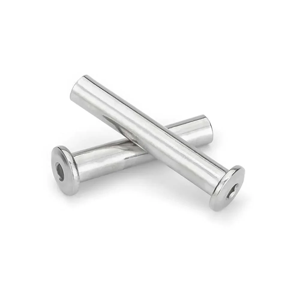M2 M3 M4 M5 M6 M8 M10 304 A2 Stainless Steel Large Flat Hex Hexagon Socket Head Rivet Connector Insert Joint Sleeve Cap Nut
