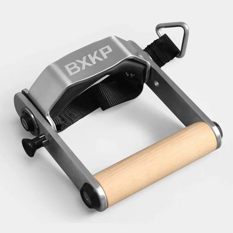 3-Position Adjustable Lateral Raise Handle for Cable Machine Wood Grip Steel Cable Attachment Shoulder Workout Accessory