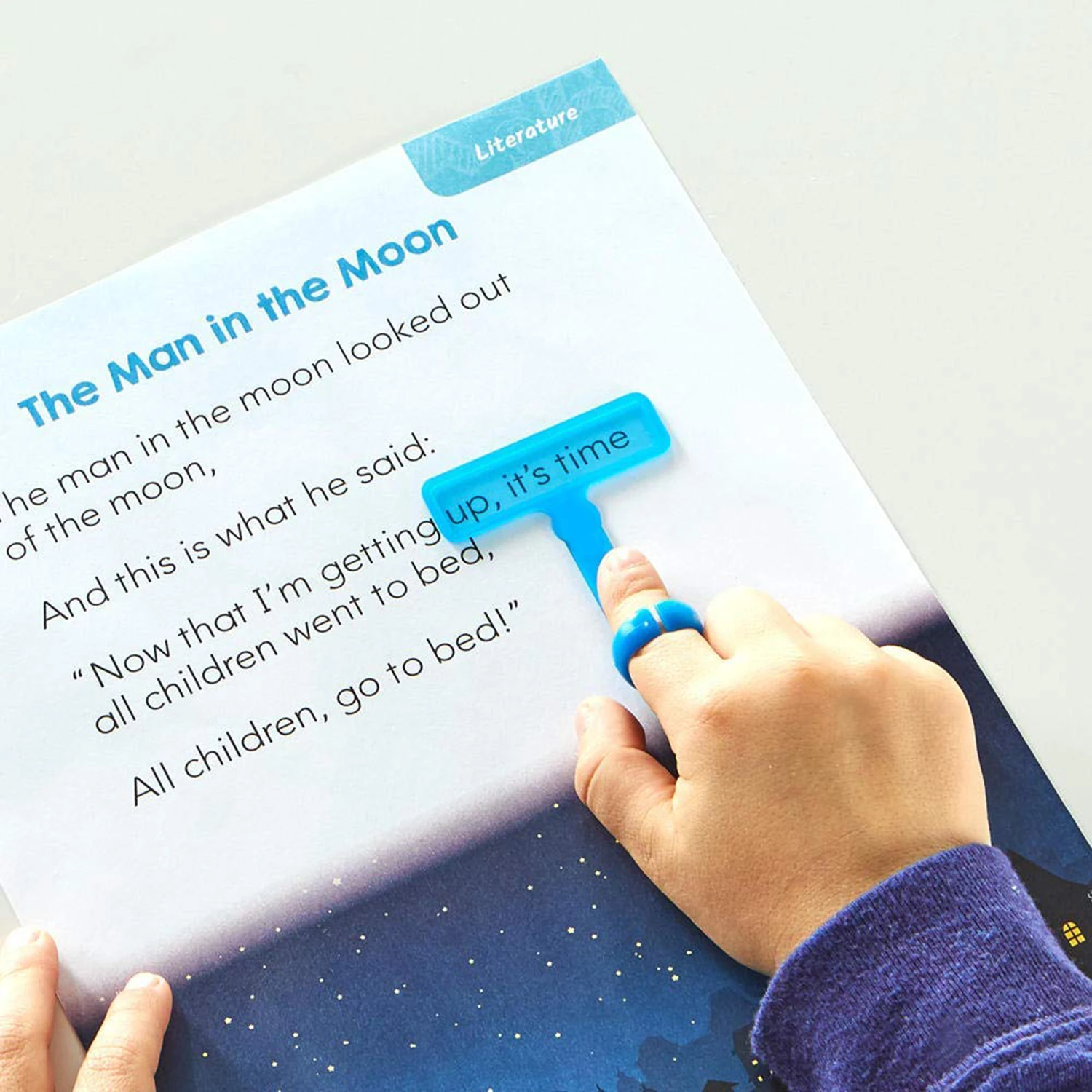 FingerFocus Highlighter Guided Reading StripsReading Pointers Dyslexia Tools ADHD Special Education School Classroom Supplies