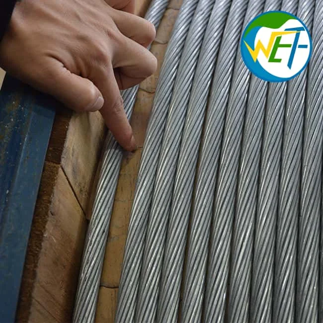 Wolf Optical Ground Wire Fiber Optic Cable G655 35kV Water Repellent Thixotropic 12/24/48/96 Core Bare Conductor OPGW Working - view 5