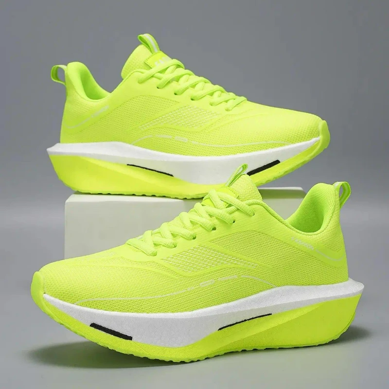 Carbon Plate Running Shoes Men Professional Marathon Racing Sneakers Breathable Lightweight Road Running Training Shoes