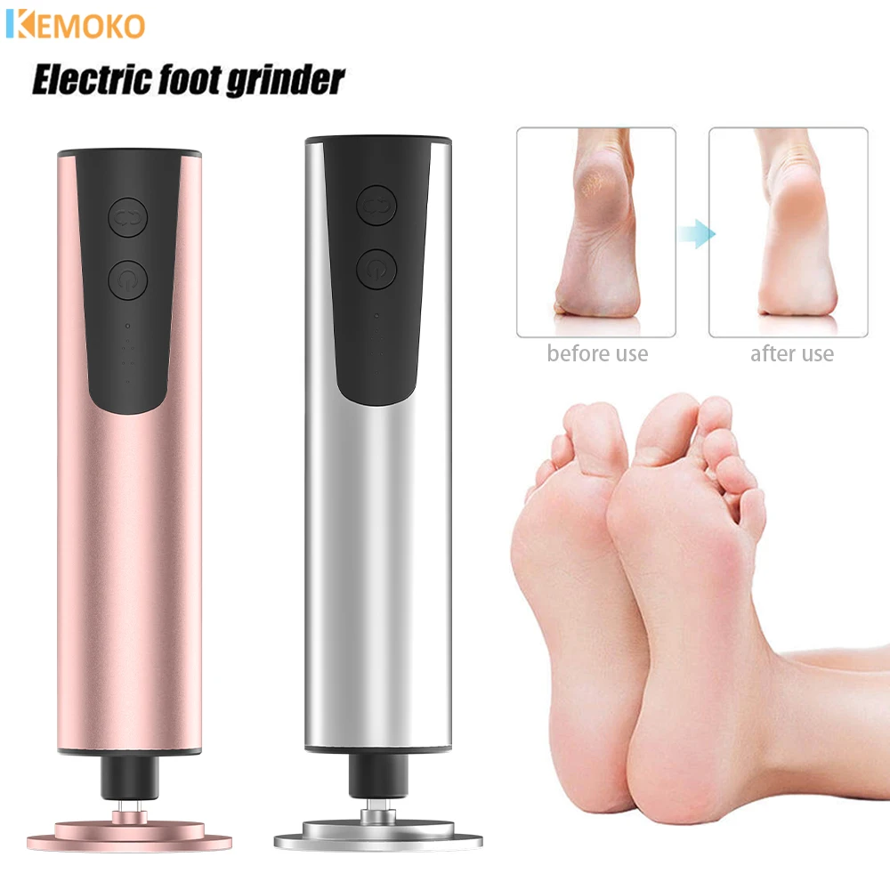 Foot Care File Foot Electric Callus Dead Skin Remover Care Grinder Foot File Leg Heels Pedicure with 40PCS Replacement Sandpaper