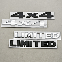 3D Metal Car Letters 4X4 LIMITED Logo Emblem Trunk Badge Stickers For Jeep Grand Cherokee Overland Compass Wrangler Accessories