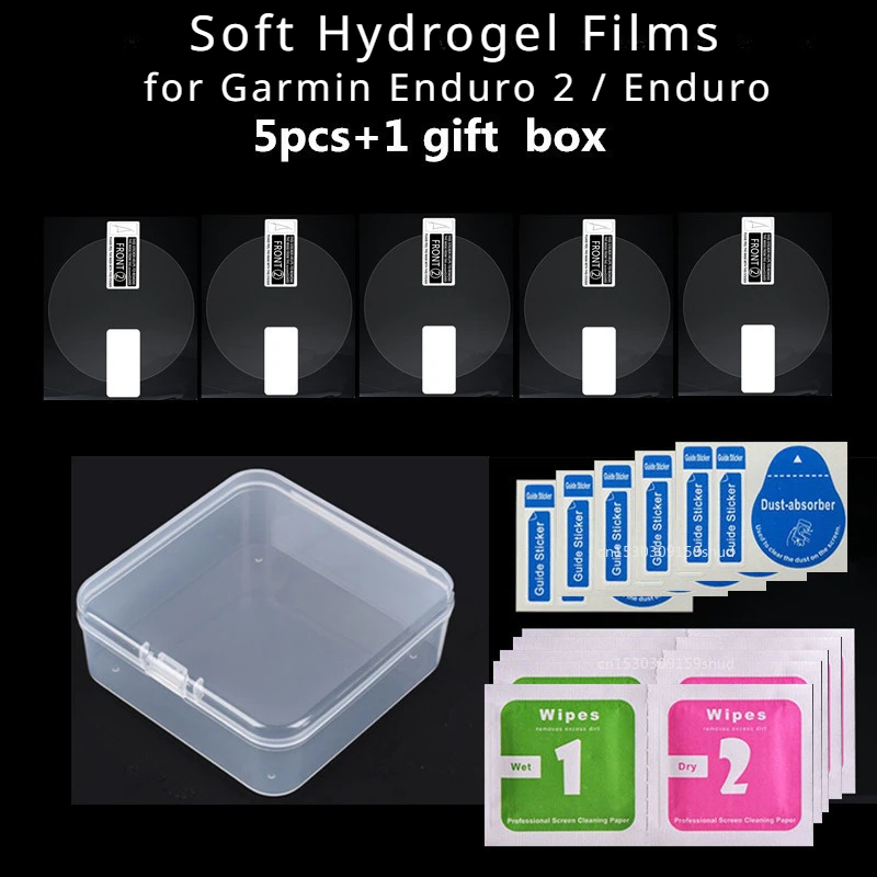 Protecteurs d'écran de protection pour Garmin, Endflats 2, Endflats, Films hydrogel souples, Verre Guatemala, 5 paquets