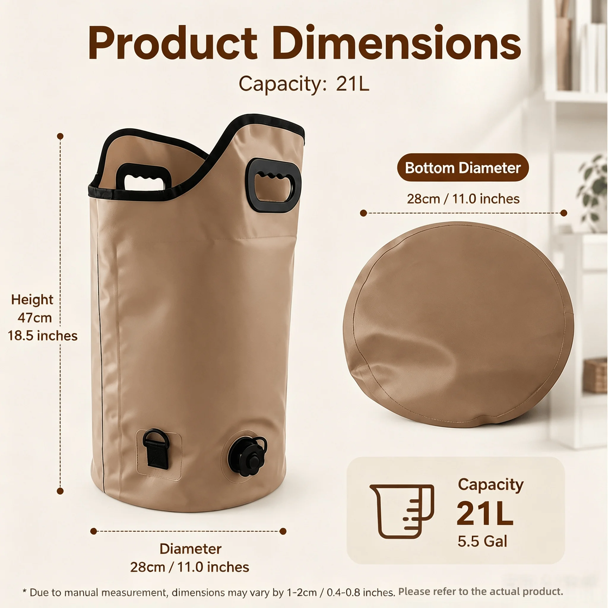 Foldable Multifunctional Bucket Household Dirty Clothes Basket Outdoor Camping Iced Beverage Storage Foot Buck