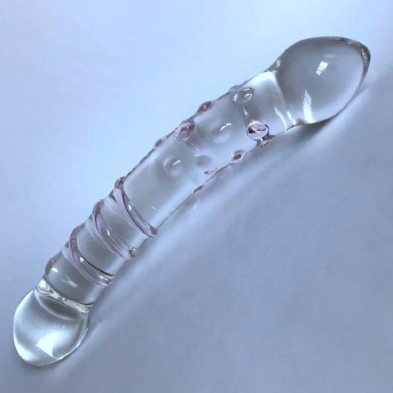 Glass Dildo Artificial Big Penis Dick Crystal Anal Ass Butt Plug Prostate Massage Masturbate Sex Toy for Adult Women Masturbator