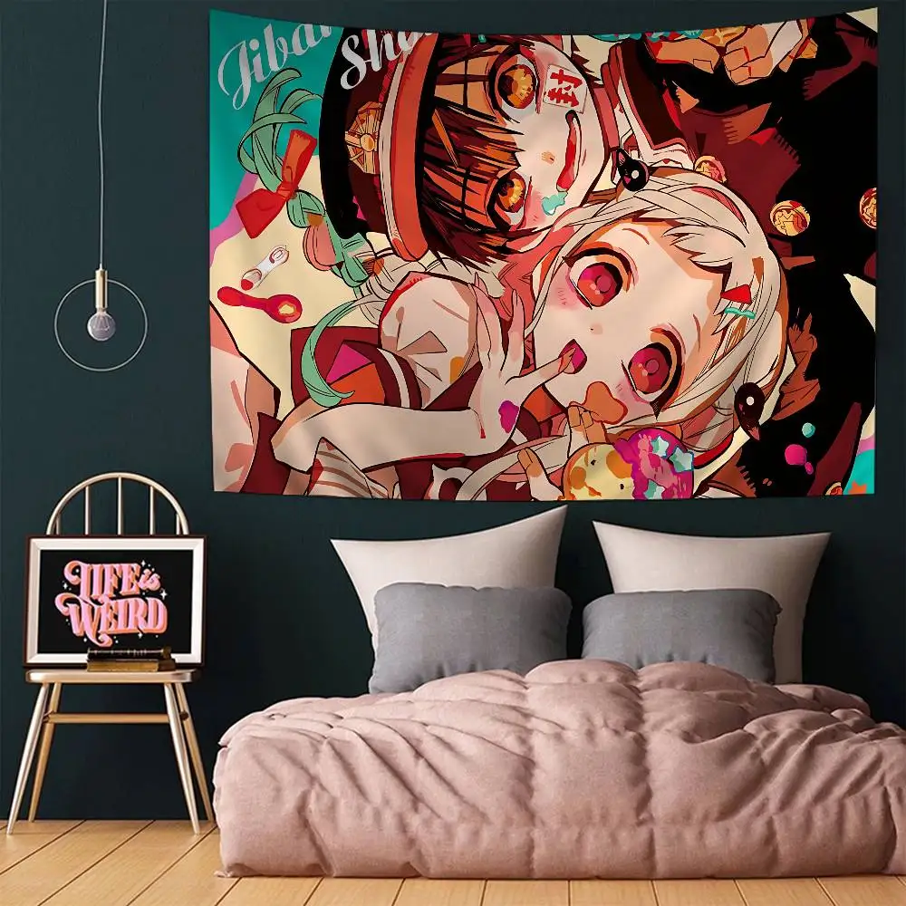 Jibaku Shounen Hanako Kun Anime Colorful Tapestry Wall Hanging Cheap Hippie Wall Hanging Bohemian Wall Tapestries Mandala Wall