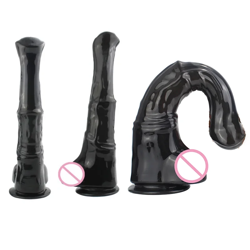Transparent Penis Horse Dildo Super Huge for Woman Masturbation TPE Massager Vagina  Anal Trainer Sex Toys for Women Men Gay
