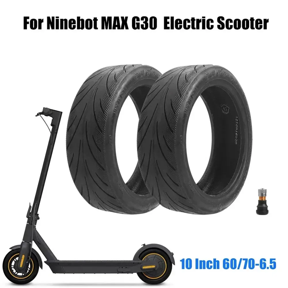 Front or Rear Tubeless Tyre 60/70-6.5 Vacuum Tire for Segway Ninebot MAX G30 KickScooter Electric Scooter 10 Inch Wheel Parts