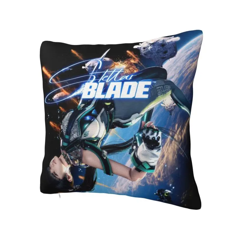 Custom Korean Action Adventure Game Stellar Blade Cartoon Pillow Decor Home Cute Chair Cushion Square Pillowcase