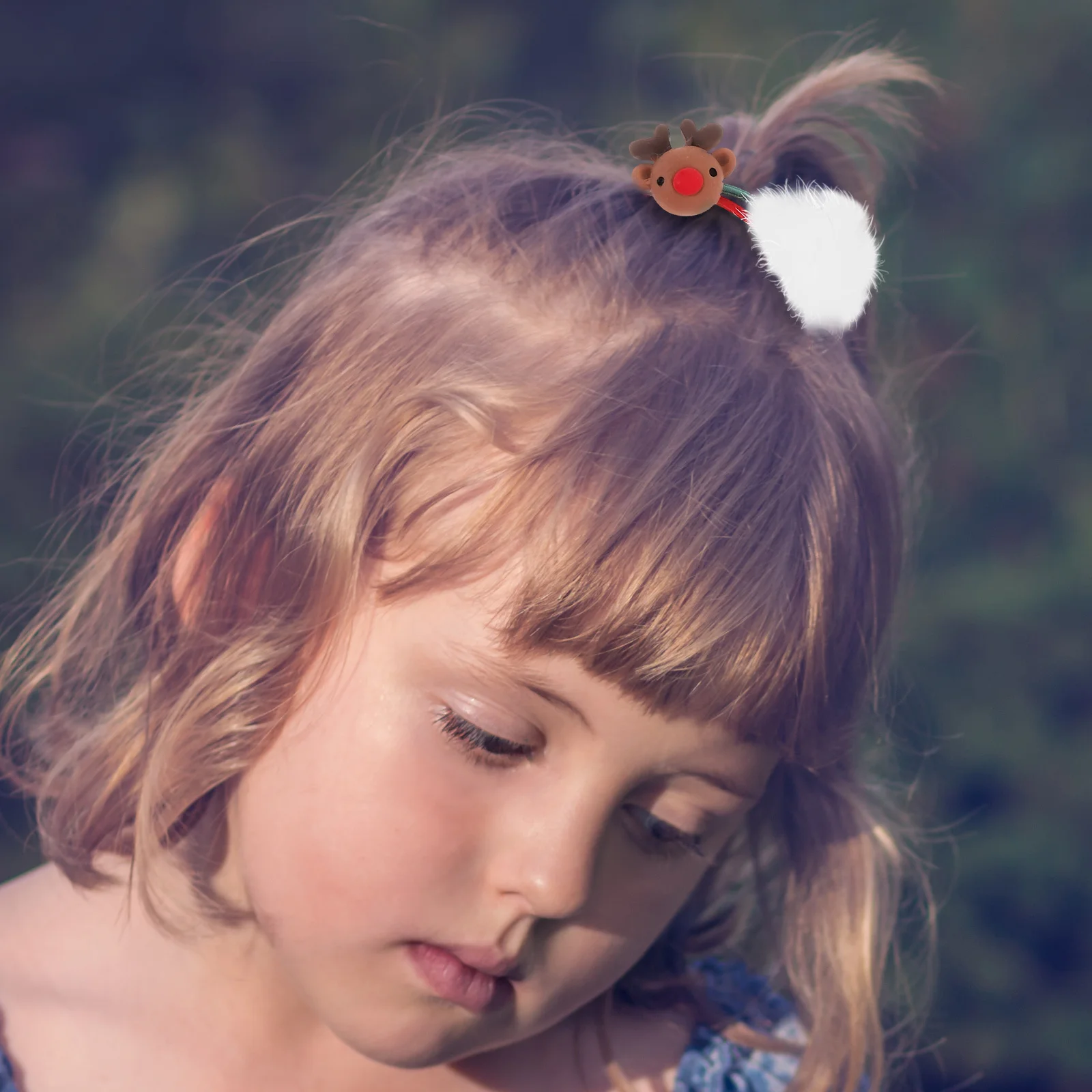 

5 шт., рождественские резинки для волос, эластичные ленты для волос на рождественскую тематику для девочек, аксессуары для праздничной вечеринки, эластичные держатели для хвоста для девочек