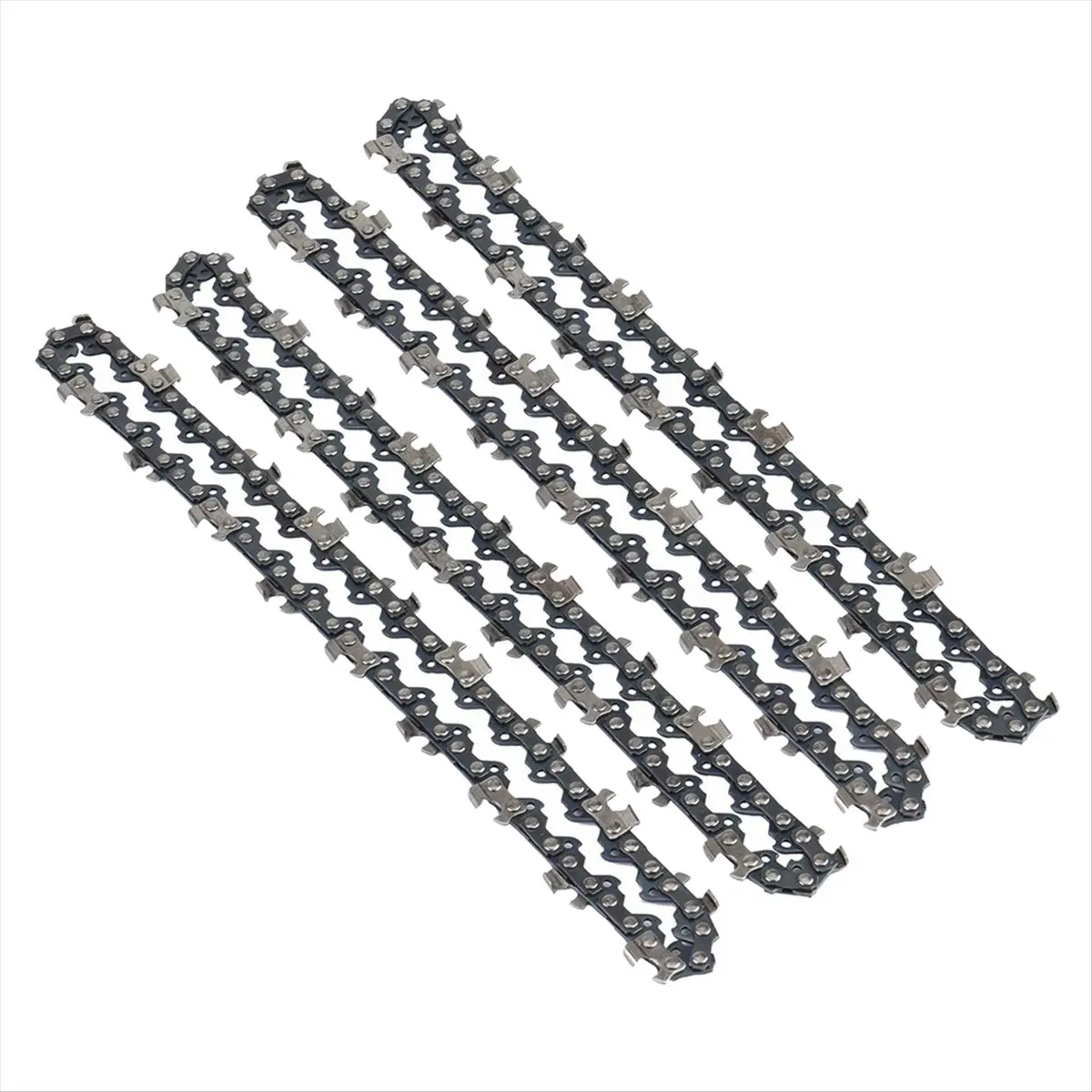 [TOP SALE] 4Pcs Mini Chainsaw Chain 6 Inch Guide Saw Chain 1/4 LP Pitch, 37 Sections for Electric Portable Handheld Chain Saw