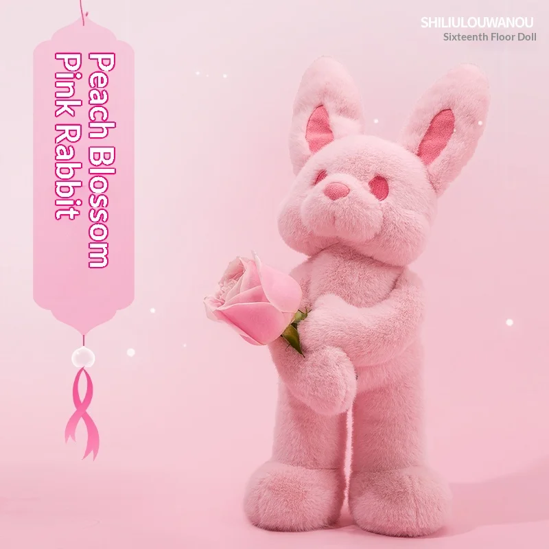 

Adorable Peach Pink Rabbit Plush Toy - Sixteen Floor Cute Bunny Doll, Super Soft Stuffed Animal and Perfect Birthday Present