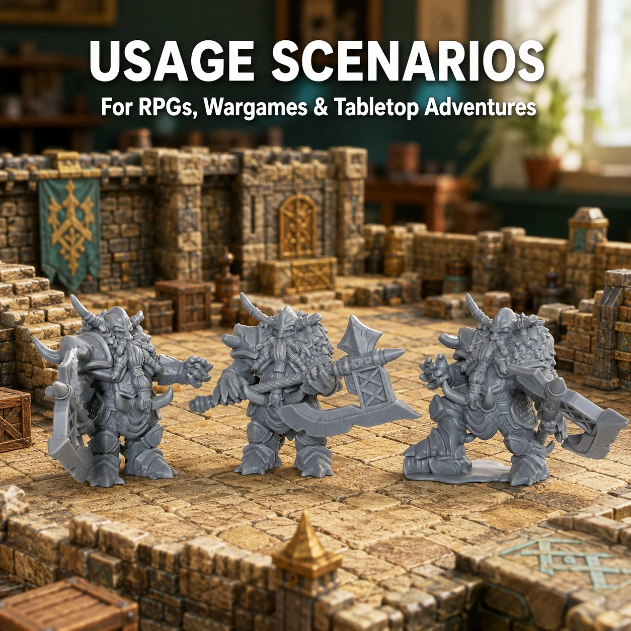 Набор миниатюр «Командиры гном – обзор и цена Gaming Set Accessories