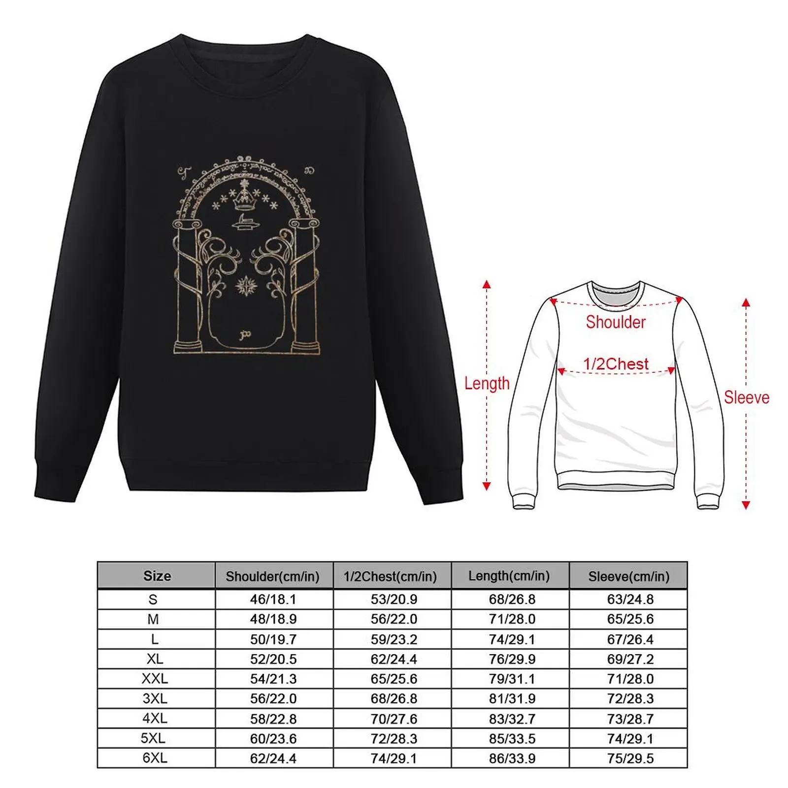 Gates of Moria Sweatshirt autumn men sweatshirt