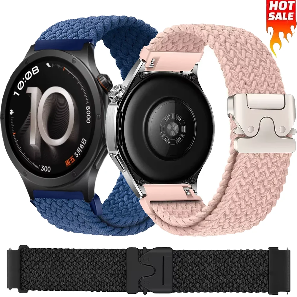 20mm 22mm Nylon Parachute Buckle Strap for OPPO Watch S X3 X2 X 4 Pro Braided Bracelet for Oneplus Watch 4 Lite 3 2 2R Accessory