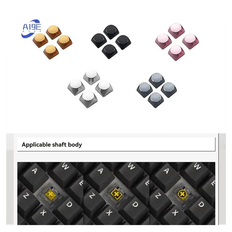 

A19E-Keyboard Cap Aluminum Alloy Metal Color Mechanical Keyboard Universal ESC Personality Rainbow Gradient Keycap