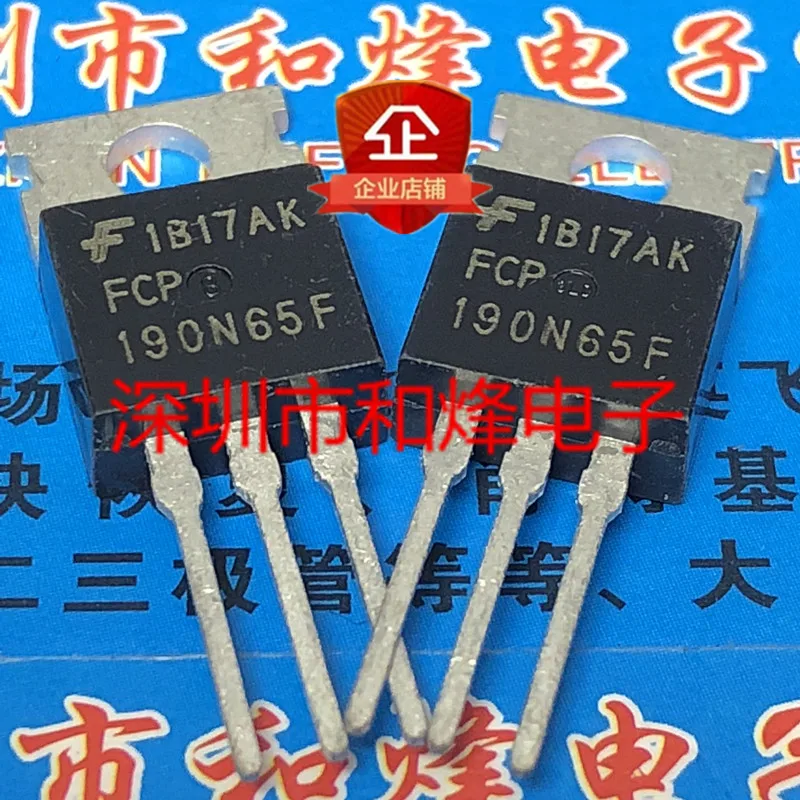 

Бесплатная доставка FCP190N65F TO-220 650V 20.6A 20 шт.