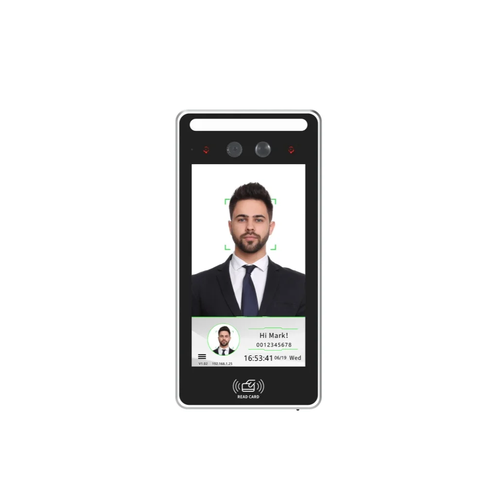 

July005 Smart School Attendance Access Control System with Touch Screen Sdk Biometric Facial Palm Recognition Temperature Detect