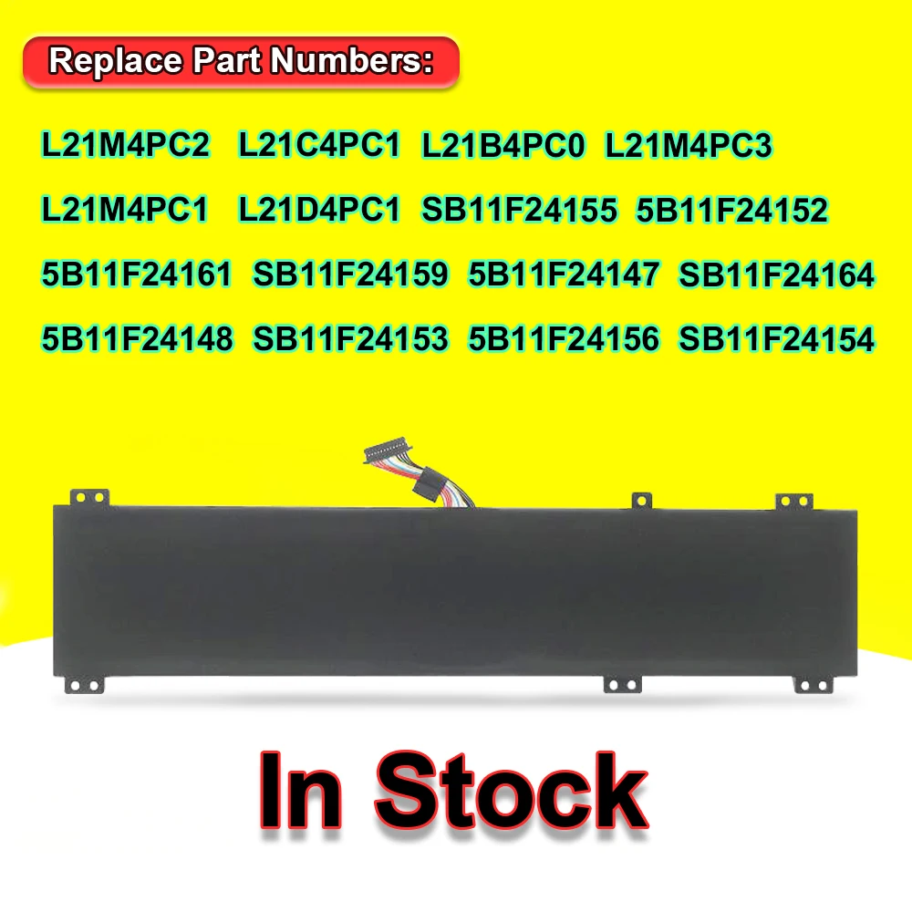 L21M4PC2 L21C4PC1 Laptop Battery For Lenovo Legion 5 15ARH7 15ARH7H 15IAH7 15ACH6,5 Pro 16ARH7 16IAH7 16ACH6 16ITH6 15.44V 80Wh