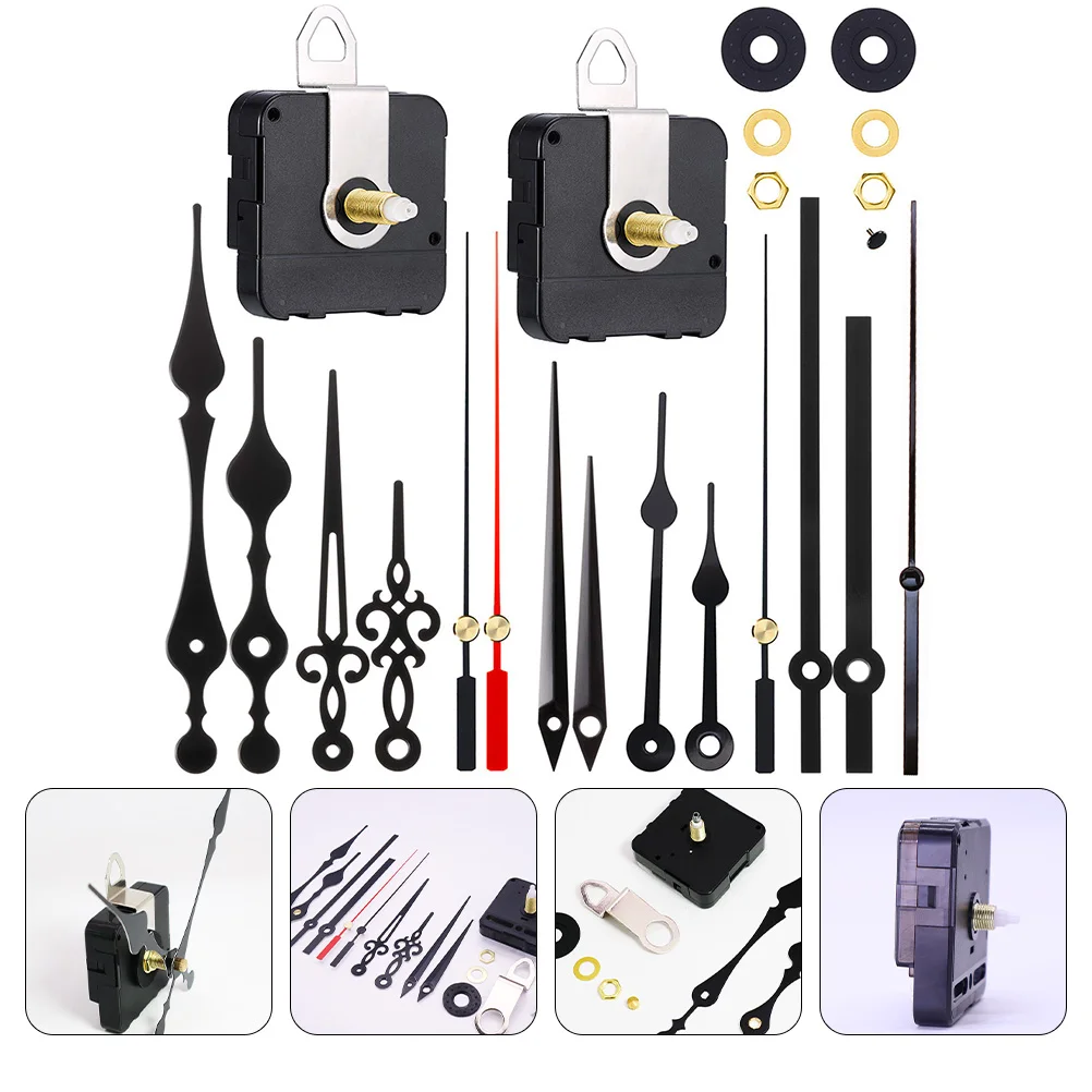 

TEHAUX Quartz Clock Movement Kit Plastic Hands Mechanism Replacement Parts for Home Craft Projects