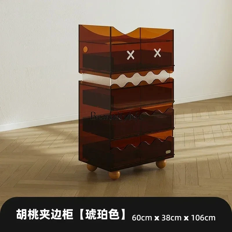 3 Medieval acrylic chest, sofa side cabinet, bedroom storage, decorative porch, dining side cabinet