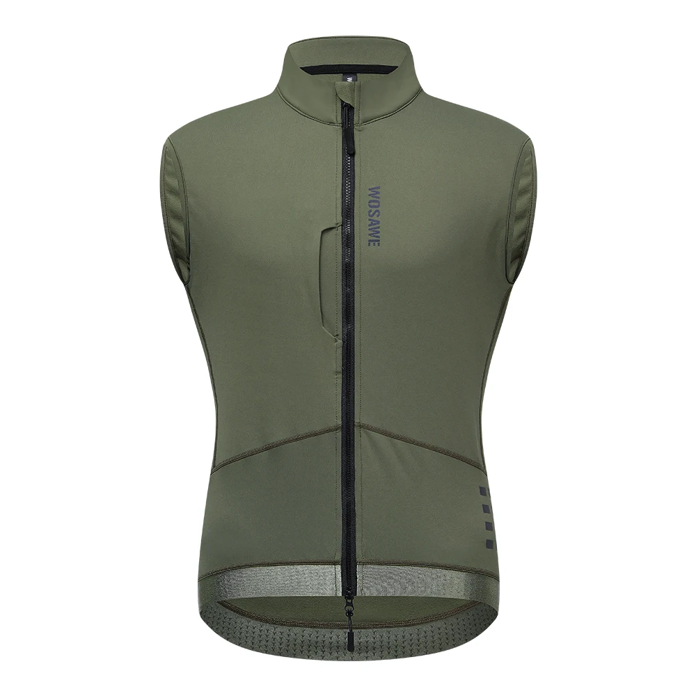 AliExpress WOSAWE Thermal Winter Cycling Vest Windproof Bike Jacket Sleeveless Windbreaker Back Pockets for Men and Women