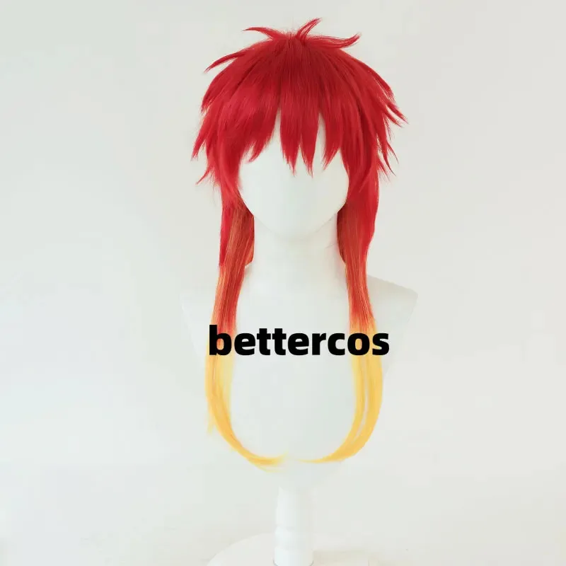 

NewChika Takiishi Cosplay Wig Anime WIND BREAKER Red Gradient Yellow Hair Heat-resistant Fiber Hair+Wig Cap Halloween2025