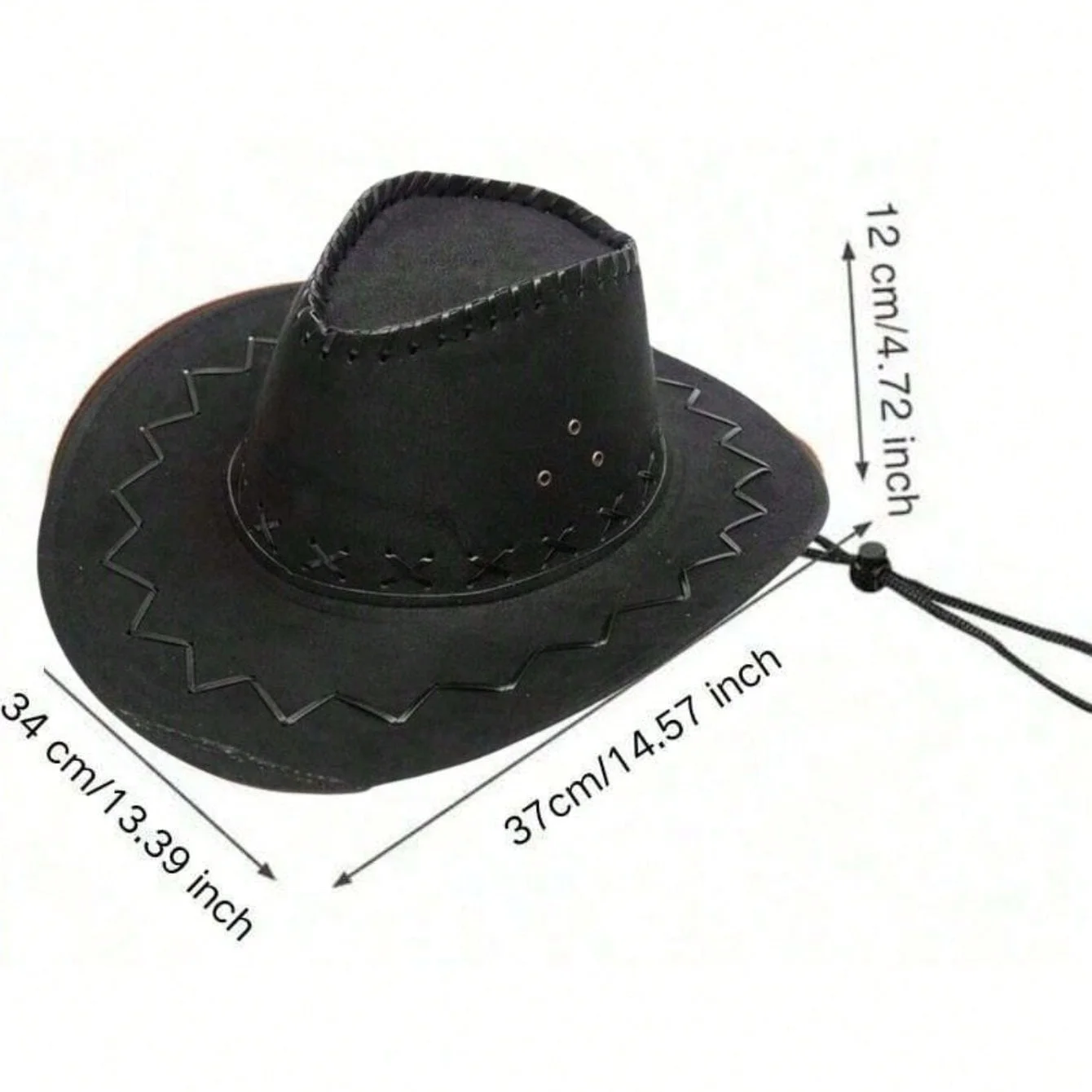 Stilvoller Sonnenschirm-Cowboyhut, Weihnachtsfeier, Cosplay-Kappe, Vintage-Hut für Camping, Angeln, Bergsteigen, Urlaub, Neujahrsgeschenke – Detail 1
