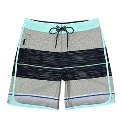 Short de bain élastique à 4 voies pour homme, maillot de bain à séchage rapide, bermuda de plage, short de surf, vêtements de sport, pantalon de fitness