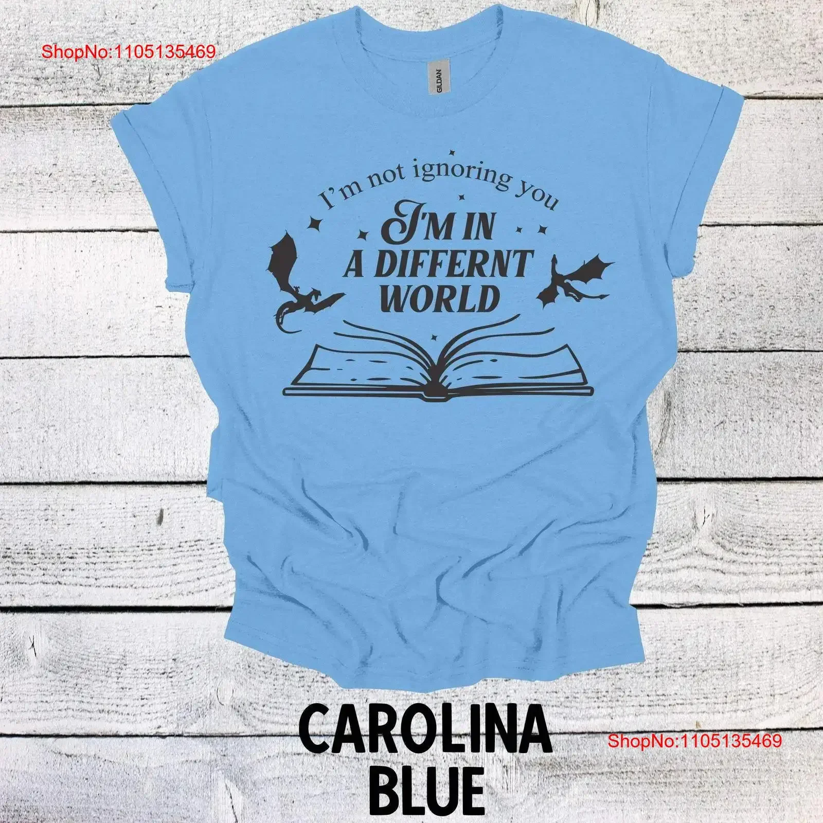 Camiseta de lectura única, no ignorando, simplemente perdido en un mundo diferente, libro S, vintage, lavado, elegante, ropa de calle, gráfico