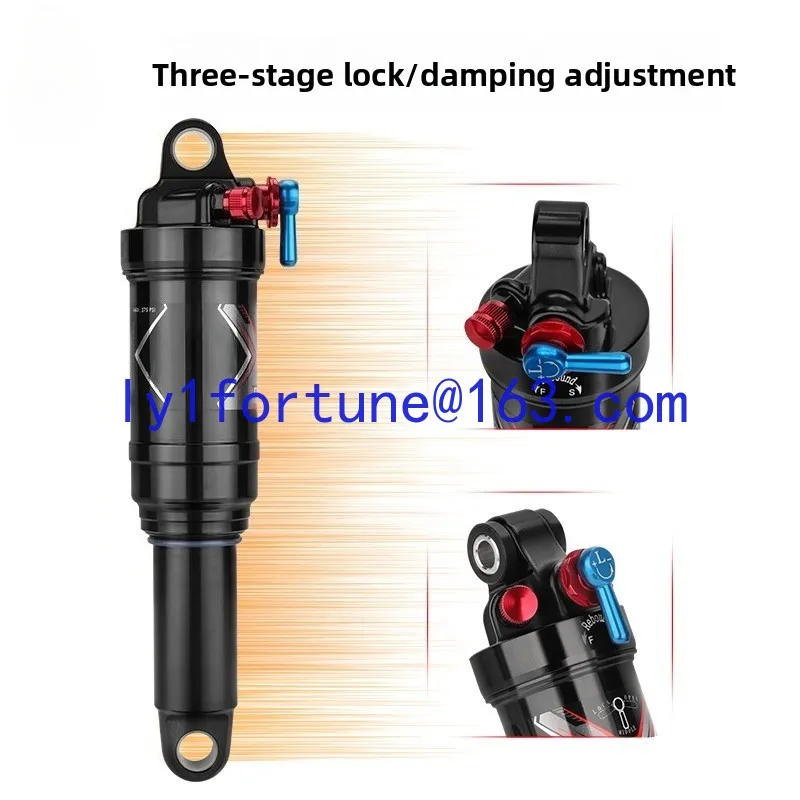 Air pressure shock absorber Bicycle air pressure rear tank 165/190/200/210MM soft tail mountain bike rear shock absorber