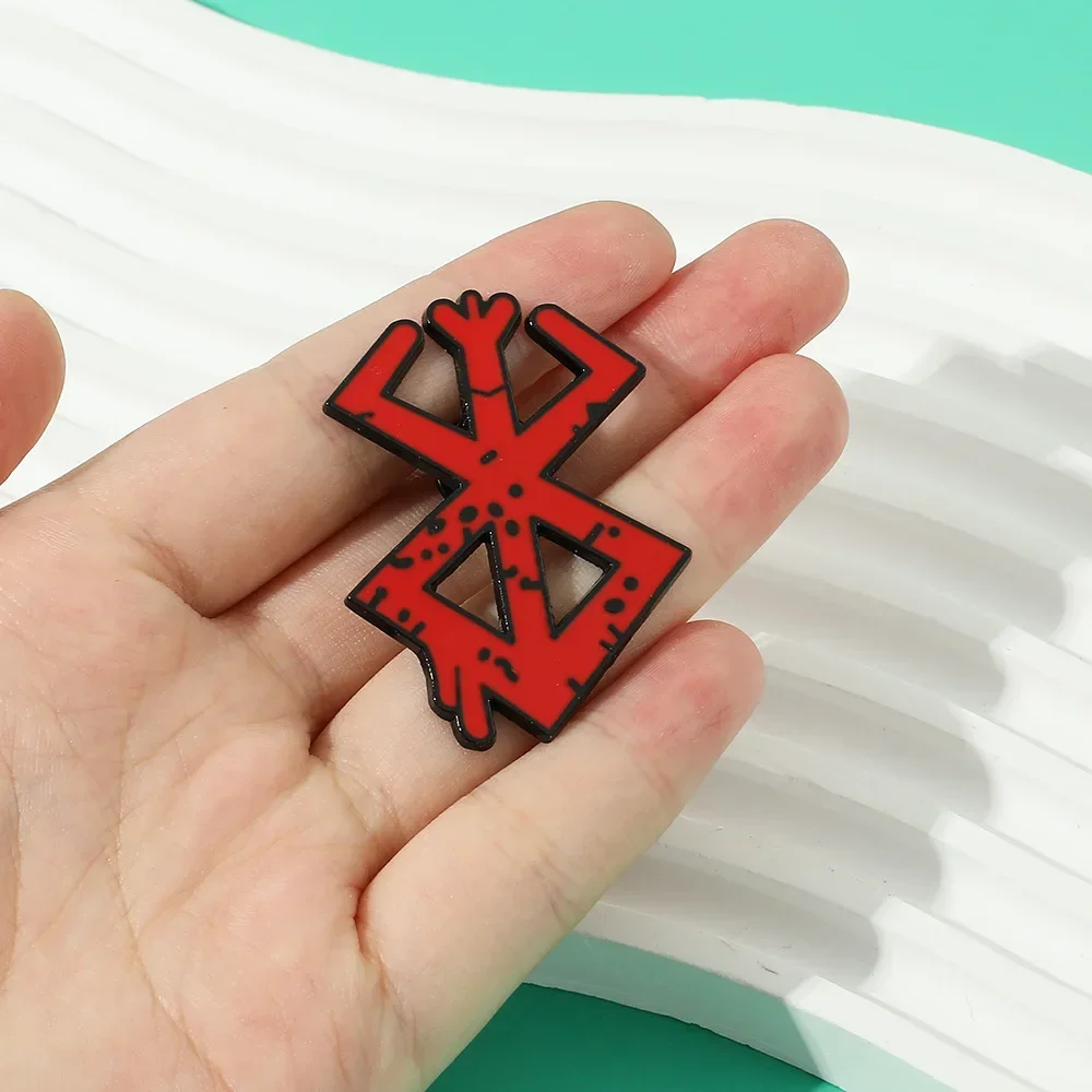 Anime Guts Enamel Pins Brooch Berserk Brand of Sacrifice Badge Cartoon Brooches for Women Men Lapel Pin Jewelry Accessories Gift