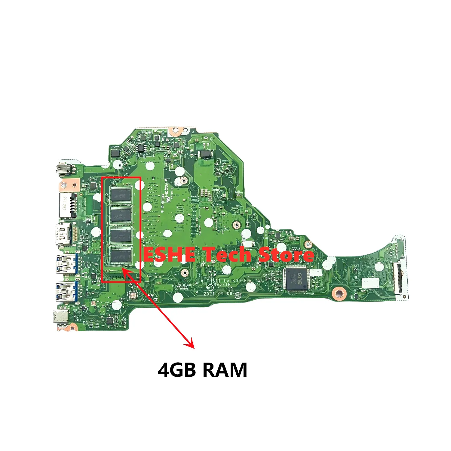 FH5AT LA-K093P Mainboard For Acer Aspire A515-56 Laptop Motherboard With i3 i5 i7 11th Gen CPU RAM 4GB 100% Test ok