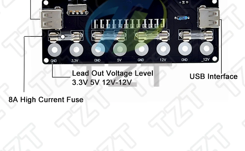 TZT Desktop-Gehäuse-Netzteil ATX-Adapterplatine Ausgangsplatine Ausgangsmodul Netzteil-Ausgangsterminalmodul Zubehör – Detail 4
