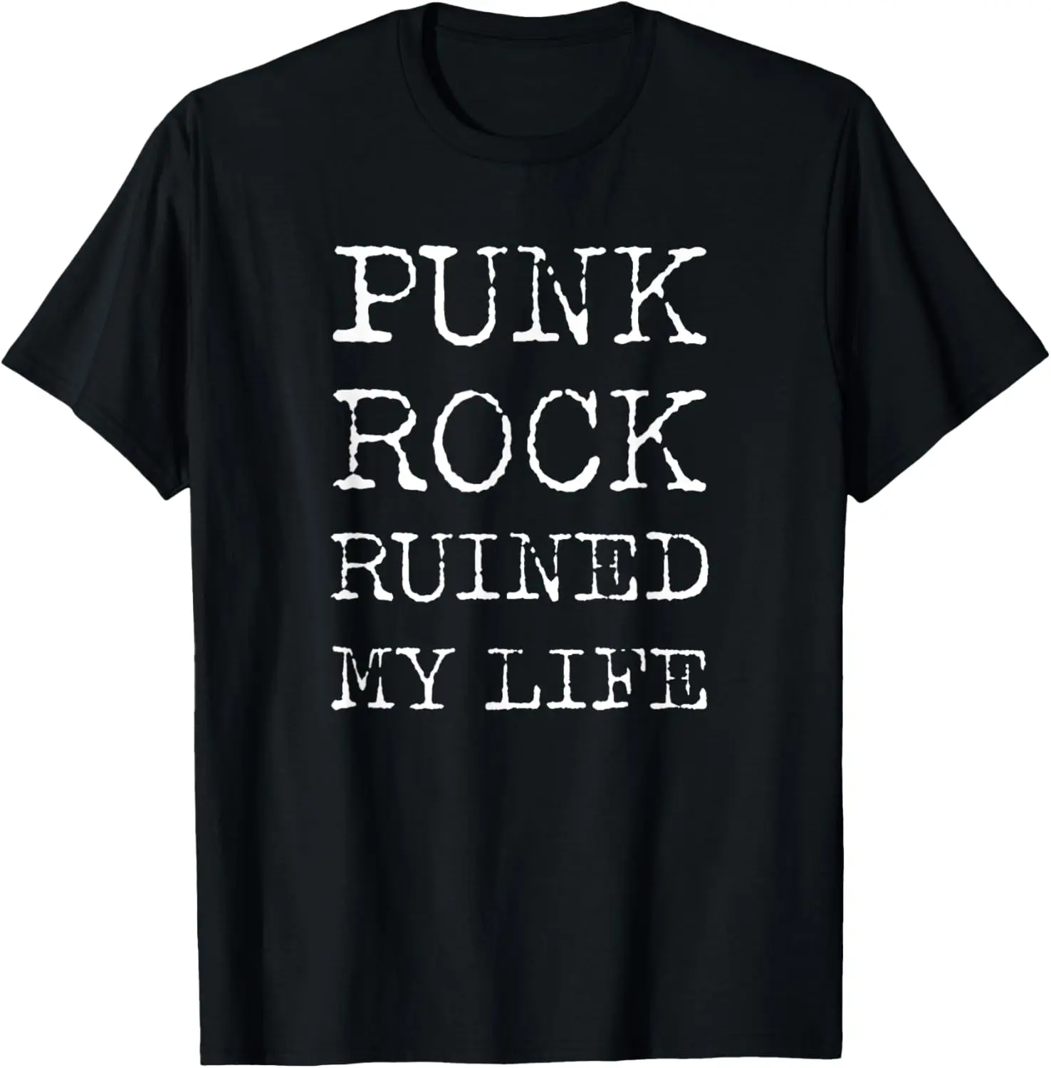 Camiseta Punk Rock Ruined My Life - EGirl eBoy Concert Music Festival