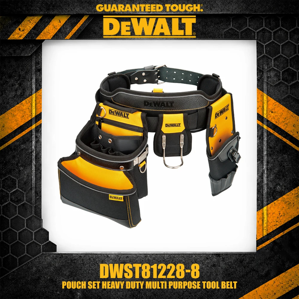 DEWALT DWST81228-8 Pouch Set Heavy Duty Multi Purpose Tool Belt Accessories Tool Storage and Organization