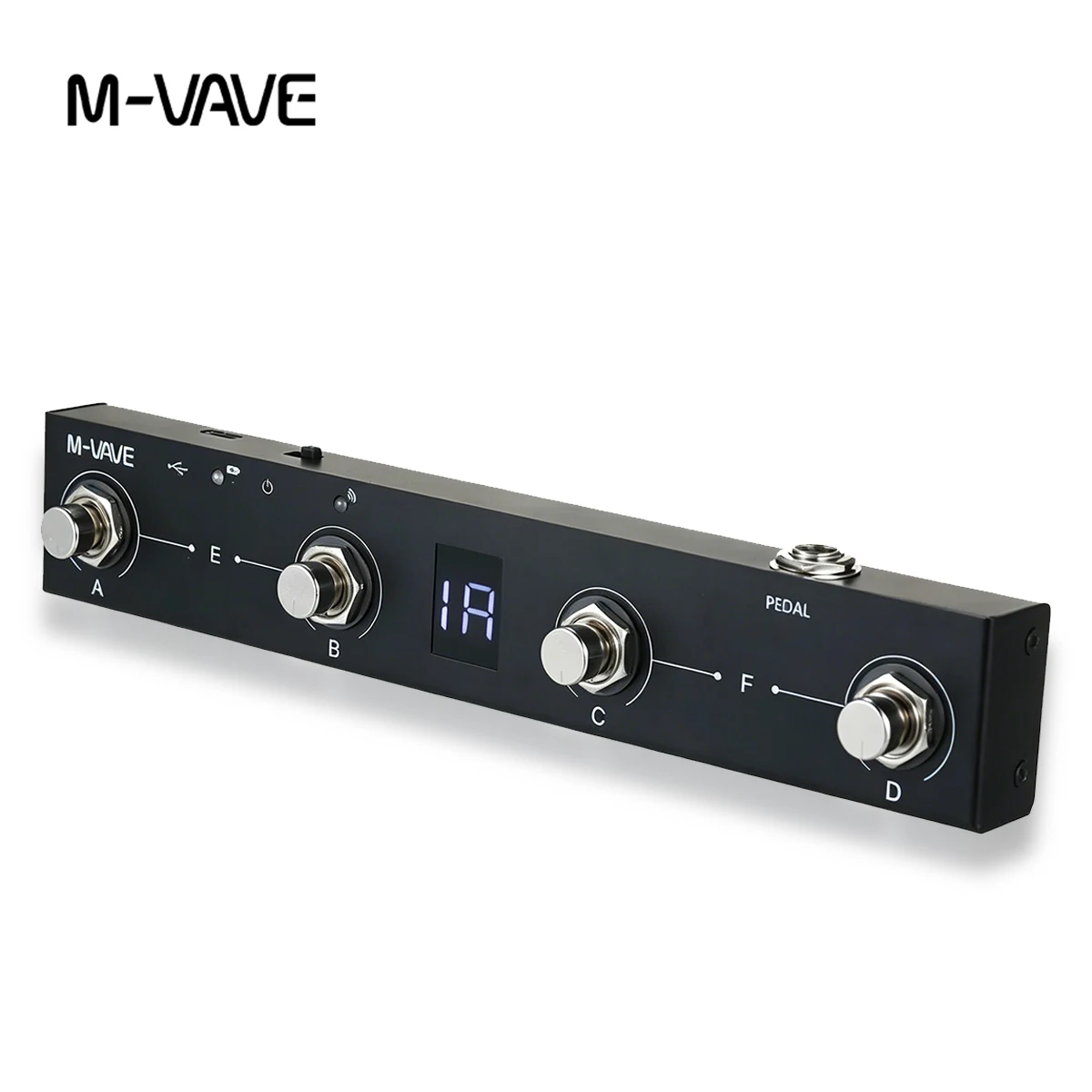 

M-VAVE Chocolate MIDI Bluetooth Controller – 4 Footswitches, USB/Bluetooth MIDI, 12h Battery, App Editor, for PC/Mac/iOS/Android