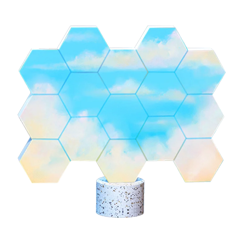 Cololight Hexagon  KIT smart light music Multi Changing Color Crystal Luminous AUTO RGB