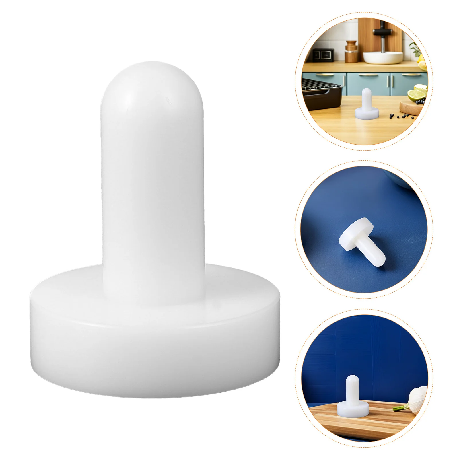 

2Pcs Tart Mold Handle Manual Pie Crust Shaper Smooth Surface Dough Tamper for Mini Muffins Cupcake Pans Baking Tools