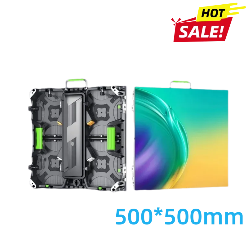 Custom-made high refresh rate outdoor P3.91 LED display screen, LED video wall, 500*500mm die-cast aluminum.