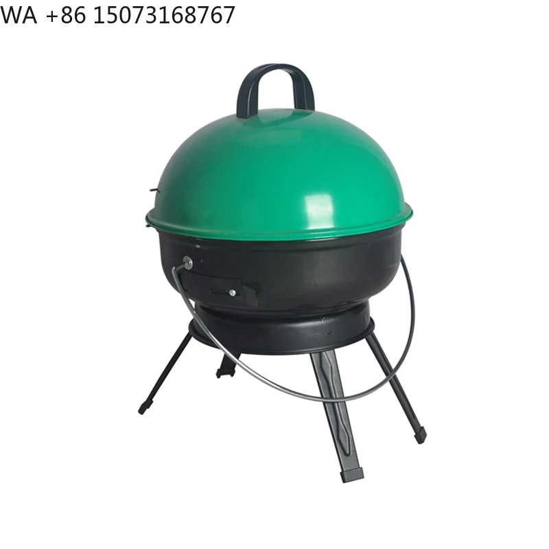 mini-bouilloire-portable-de-couleur-verte-pour-barbecue-au-charbon-de-bois