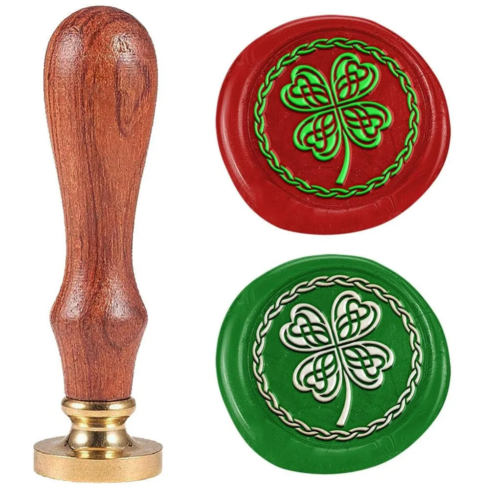 Four Leaf Clover Wax Seal Stamp 1
