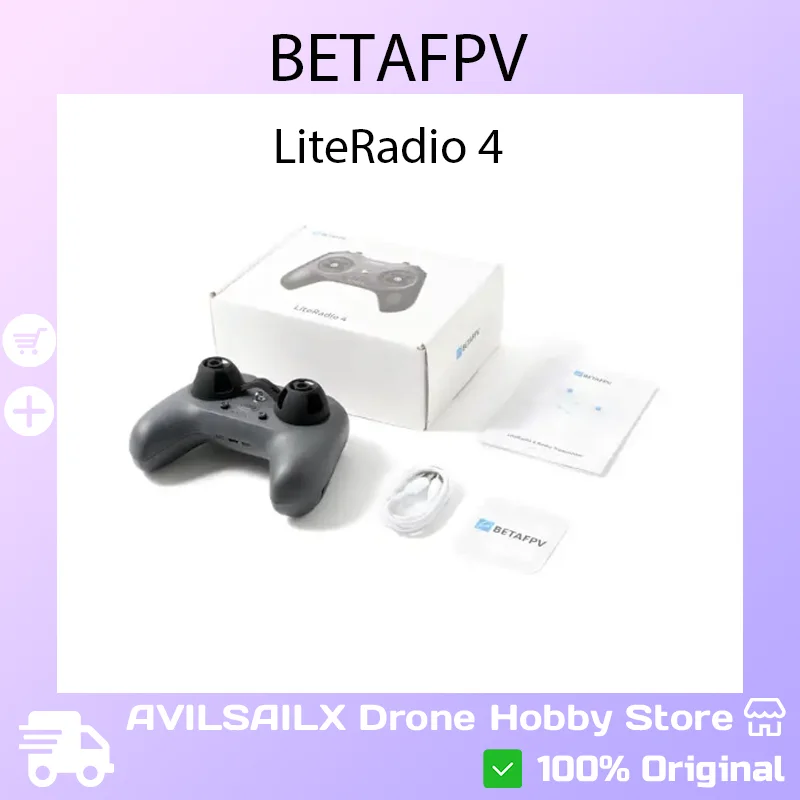 

BETAFPV LiteRadio 4 Bluetooth Remote Controller - 10 Channels Compatible with PC Tablet Phone for FPV Dr