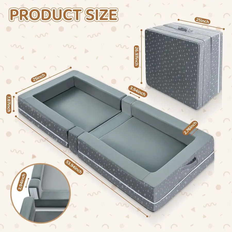 

Портативная складная детская кровать-манеж для путешествий с 10-сантиметровым удлинителем из пены, легко собирается, съемная, моющаяся.