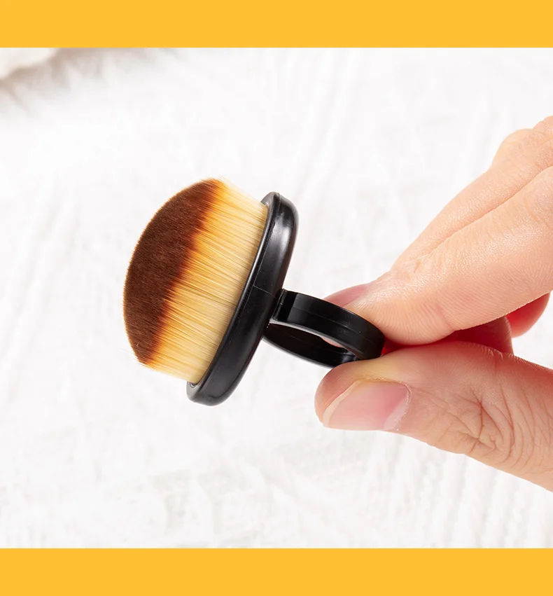 1/10 Stück Maniküre-Staubpinsel mit dichten Borsten, Fingerring-Staubwedel, Nagellack-Pulverreiniger, Nagelkunst-Essential, Salonbedarf – Detail 14