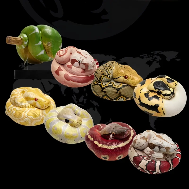 

Animal Planet Heart Wide Body Fat Series No. 9 Snake Crawler Pet Do Animal Model Adornment Handmade Ornaments Model Gift