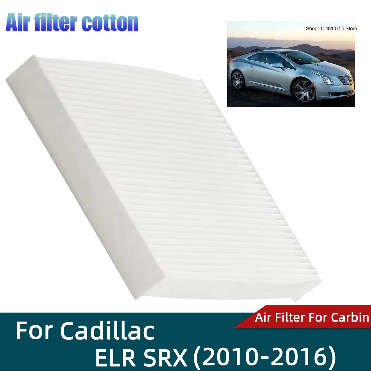 

Car Cabin Air Filter for Cadillac ELR SRX Filters Carbon Fiber CF10775 XC36154C AFC1457 CUK2442 CU2442 1808246 24590 C36154C